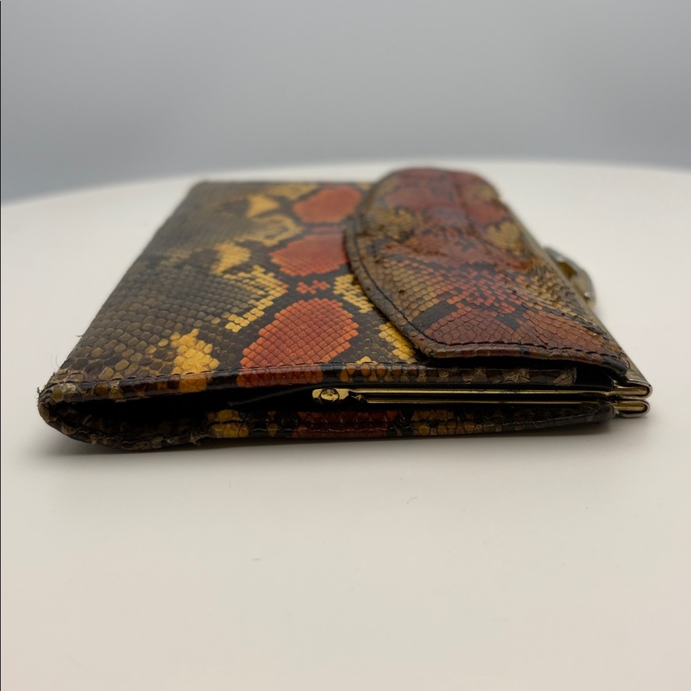 Vintage Bosca Python Checkbook Wallet - image 6